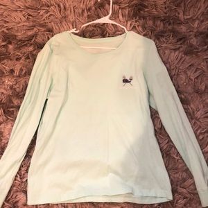 Turquoise lacrosse vineyard vines long sleeve